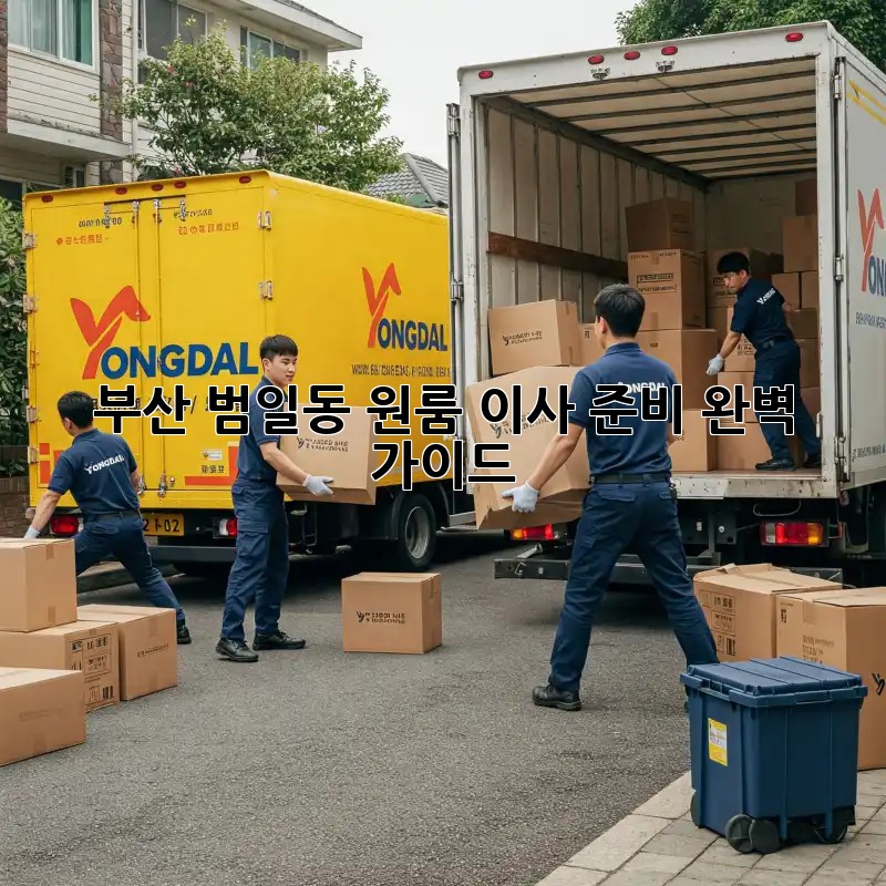 부산 범일동 원룸 이사 준비 완벽 가이드!