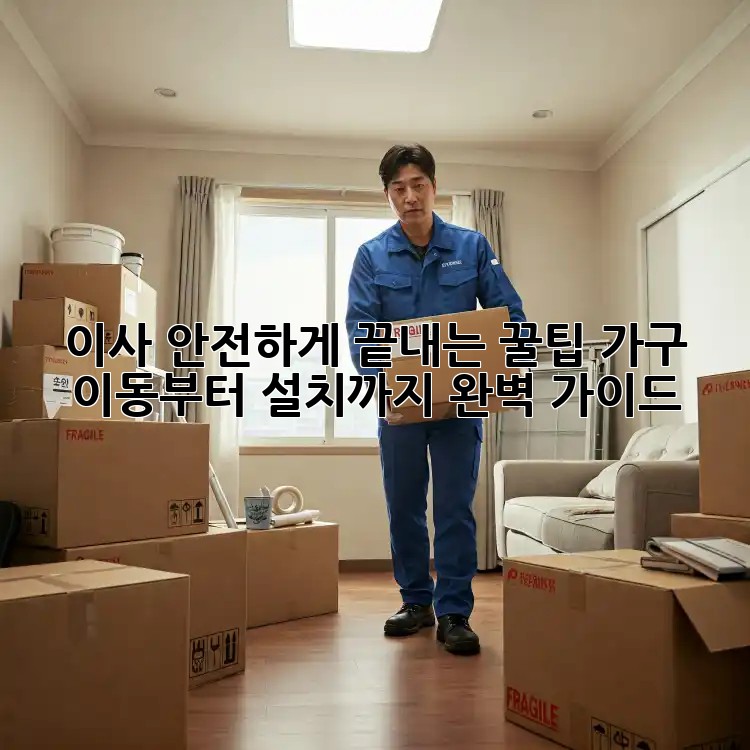 이사 안전하게 끝내는 꿀팁! 가구 이동부터 설치까지 완벽 가이드