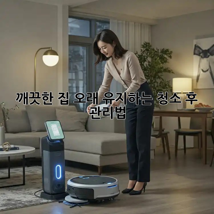 깨끗한 집, 오래 유지하는 청소 후 관리법