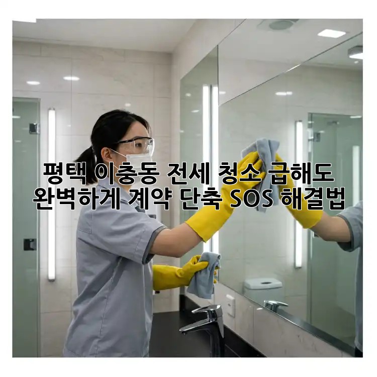 평택 이충동 전세 청소🏡✨ 급해도 완벽하게! 계약 단축 SOS 해결법