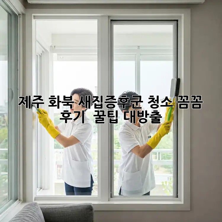 🏠 제주 화북 새집증후군 청소, 꼼꼼 후기 & 꿀팁 대방출! 💨