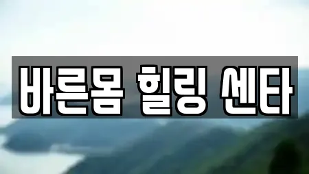 바른몸 힐링 센타