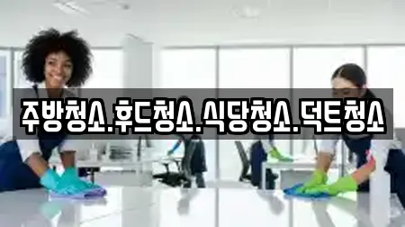 주방청소.후드청소.식당청소.덕트청소