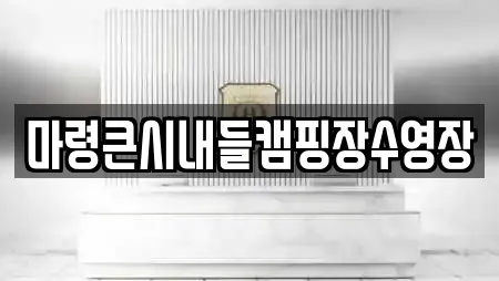 마령큰시내들캠핑장수영장