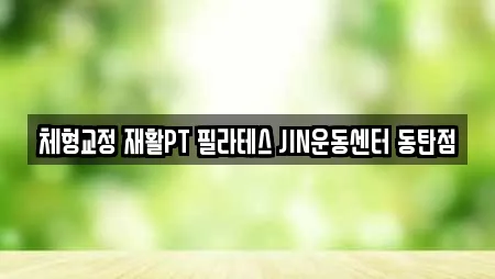 체형교정 재활PT 필라테스 JIN운동센터 동탄점