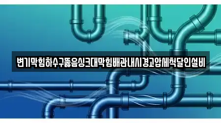변기막힘하수구뚫음싱크대막힘배관내시경고압세척달인설비