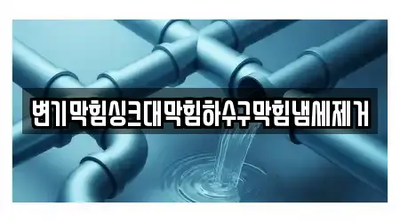 변기막힘싱크대막힘하수구막힘냄세제거