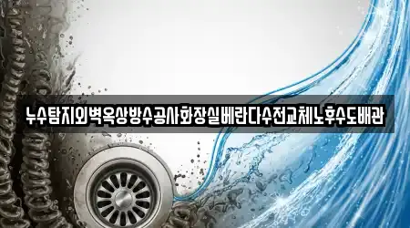 누수탐지외벽옥상방수공사화장실베란다수전교체노후수도배관