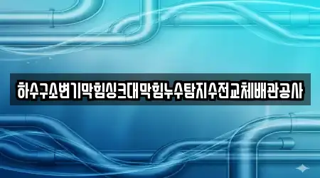 하수구소변기막힘싱크대막힘누수탐지수전교체배관공사