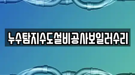 누수탐지수도설비공사보일러수리