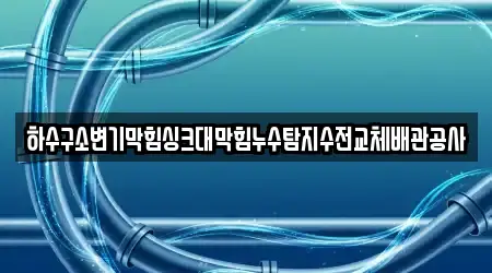 하수구소변기막힘싱크대막힘누수탐지수전교체배관공사