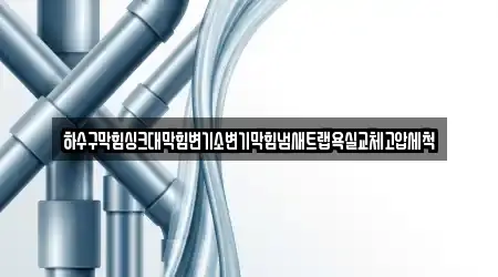 하수구막힘싱크대막힘변기소변기막힘냄새트랩욕실교체고압세척