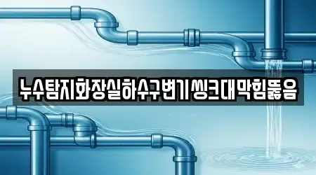 누수탐지화장실하수구변기씽크대막힘뚫음