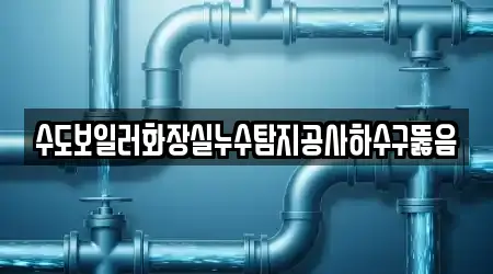 수도보일러화장실누수탐지공사하수구뚫음