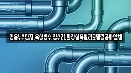 믿음누수탐지.옥상방수.집수리.화장실욕실리모델링공사업체