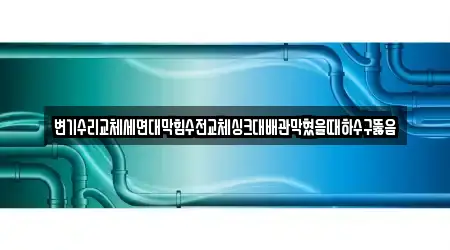 변기수리교체세면대막힘수전교체싱크대배관막혔을때하수구뚫음