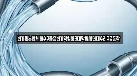 변기뚫는업체하수구뚫음변기막힘싱크대막힘세면대수리구로동작