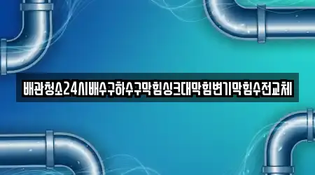 배관청소24시배수구하수구막힘싱크대막힘변기막힘수전교체