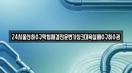 24시울산하수구막힘해결전문변기싱크대욕실배수구하수관