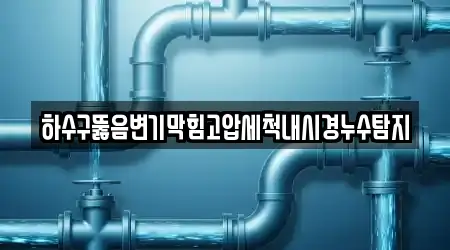 하수구뚫음변기막힘고압세척내시경누수탐지