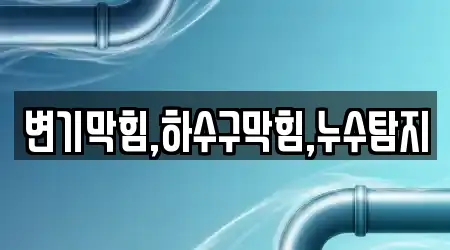 변기막힘,하수구막힘,누수탐지