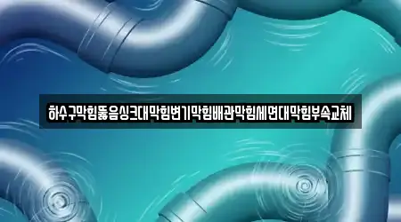 하수구막힘뚫음싱크대막힘변기막힘배관막힘세면대막힘부속교체
