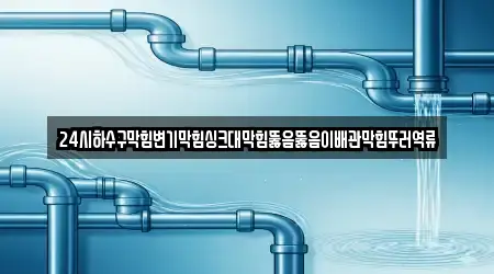 24시하수구막힘변기막힘싱크대막힘뚫음뚫음이배관막힘뚜러역류