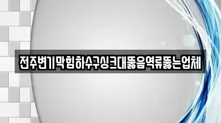 전주 완산구 중화산동2가 싱크대뚫음,하수구뚫음,변기막힘,누수,누수탐지 13곳 주소 정보