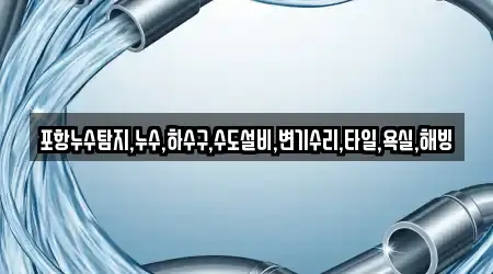 포항누수탐지,누수,하수구,수도설비,변기수리,타일,욕실,해빙