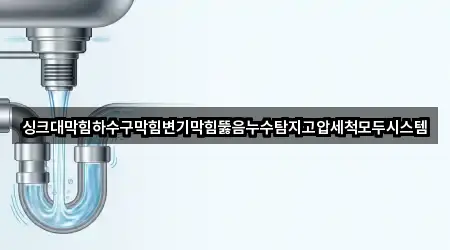 싱크대막힘하수구막힘변기막힘뚫음누수탐지고압세척모두시스템