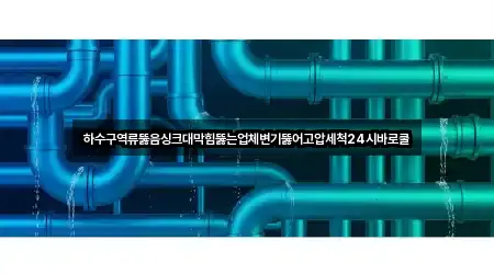 하수구역류뚫음싱크대막힘뚫는업체변기뚫어고압세척24시바로쿨