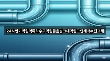 24시변기막힘역류하수구막힘뚫음씽크대막힘고압세척수전교체