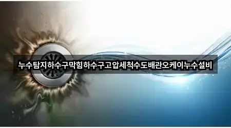 누수탐지하수구막힘하수구고압세척수도배관오케이누수설비