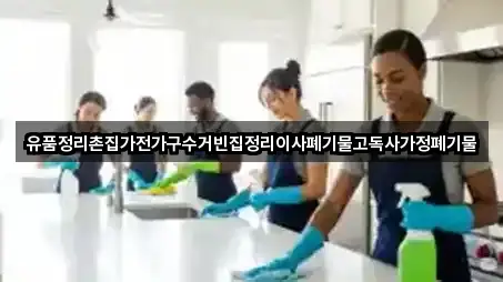 유품정리촌집가전가구수거빈집정리이사폐기물고독사가정폐기물