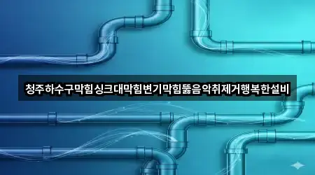 청주하수구막힘싱크대막힘변기막힘뚫음악취제거행복한설비
