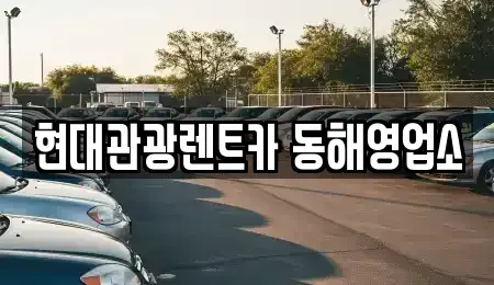 강원 동해시 지흥동 렌트카 전문 현대관광렌트카 동해영업소