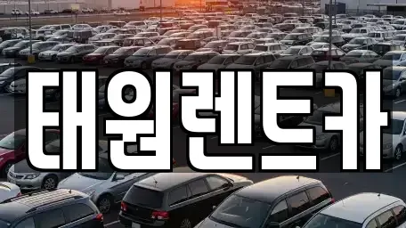 강원 속초시 금호동 렌트카 전문 태원렌트카