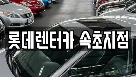 강원 속초시 렌트카 전문 롯데렌터카 속초지점