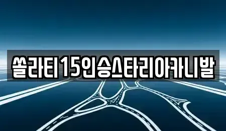 강원 춘천시 중앙로1가 렌트카 전문 쏠라티15인승스타리아카니발