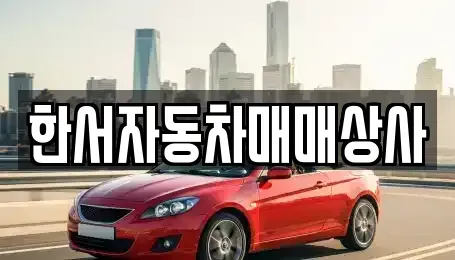 강원 홍천군 화촌면 중고차 전문 한서자동차매매상사