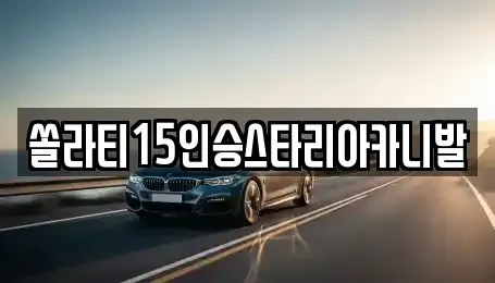 강원 횡성군 둔내면 렌트카 전문 쏠라티15인승스타리아카니발