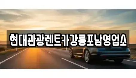 강원특별자치도 강릉시 학동 렌트카 전문 현대관광렌트카강릉포남영업소