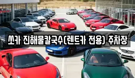 강원특별자치도 삼척시 조비동 렌트카 전문 쏘카 진해물칼국수(렌트카 전용) 주차장