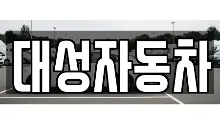 강원특별자치도 원주시 중앙동 중고차 전문 대성자동차