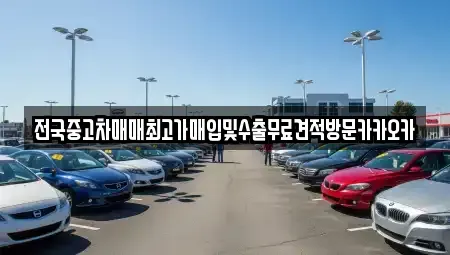 강원특별자치도 원주시 중앙동 중고차매입 전문 전국중고차매매최고가매입및수출무료견적방문카카오카