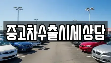 강원특별자치도 정선군 임계면 중고차 전문 중고차수출시세상담