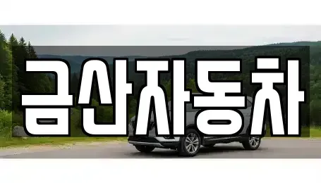 강원특별자치도 춘천시 동면 중고차매매 전문 금산자동차
