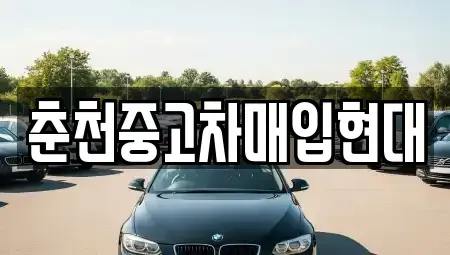 강원특별자치도 춘천시 삼천동 중고차매입 전문 춘천중고차매입현대