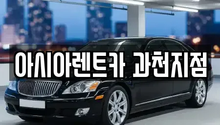 경기 과천시 과천동 단기렌트카 전문 아시아렌트카 과천지점