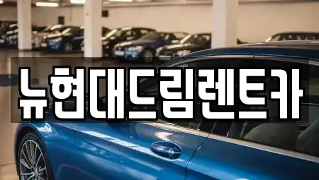 경기 군포시 도마교동 렌트카 전문 뉴현대드림렌트카